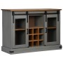 Aparador HALDEN 2 puertas correderas gris 112x40x80 cm de , Aparadores - Ref: Foro24-4018427, Precio: 282,35 €, Descuento: %