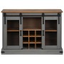 Aparador HALDEN 2 puertas correderas gris 112x40x80 cm de , Aparadores - Ref: Foro24-4018427, Precio: 282,35 €, Descuento: %