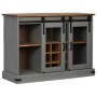 Aparador HALDEN 2 puertas correderas gris 112x40x80 cm de , Aparadores - Ref: Foro24-4018427, Precio: 282,35 €, Descuento: %