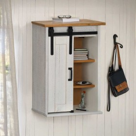 Armario colgante HALDEN con puerta corredera 49x22,5x70 cm pino de , Armarios de cocina - Ref: Foro24-4018438, Precio: 90,33 ...