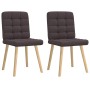 Sillas de comedor 2 unidades tela marrón oscuro von , Essstühle - Ref: Foro24-4101095, Preis: 106,58 €, Rabatt: %