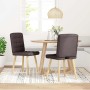 Sillas de comedor 2 unidades tela marrón oscuro von , Essstühle - Ref: Foro24-4101095, Preis: 106,58 €, Rabatt: %