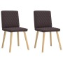 Sillas de comedor 2 unidades tela marrón oscuro von , Essstühle - Ref: Foro24-4101125, Preis: 104,91 €, Rabatt: %