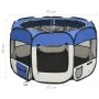 Folding dog park and blue carrying bag 90x90x58cm by vidaXL, Dog kennels and fences - Ref: Foro24-171013, Price: 40,84 €, Dis...