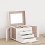 Joyero de 4 niveles con espejo y cerradura 22,5x17,5x16,5 cm von , Schmuckständer - Ref: Foro24-4103560, Preis: 35,74 €, Raba...