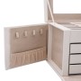Joyero de 4 niveles con espejo y cerradura 22,5x17,5x16,5 cm von , Schmuckständer - Ref: Foro24-4103560, Preis: 35,74 €, Raba...