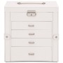 Joyero de 5 niveles con espejo y cerradura blanco von , Schmuckständer - Ref: Foro24-4103562, Preis: 57,32 €, Rabatt: %