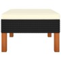 Footstool in synthetic rattan and solid eucalyptus wood by vidaXL, Modular outdoor sofas - Ref: Foro24-315761, Price: 39,19 €...