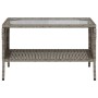 Sofá jardín de 2 plazas con cojín y mesa gris ratán sintético by , Outdoor sofas - Ref: Foro24-4103852, Price: 228,33 €, Disc...