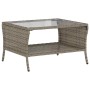 Sofá jardín de 2 plazas con cojín y mesa gris ratán sintético by , Outdoor sofas - Ref: Foro24-4103852, Price: 228,33 €, Disc...