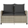 Sofá jardín de 2 plazas con cojín y mesa gris claro von , Outdoor-Sofas - Ref: Foro24-4103850, Preis: 228,33 €, Rabatt: %