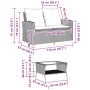 Sofá jardín de 2 plazas con cojín y mesa gris claro von , Outdoor-Sofas - Ref: Foro24-4103850, Preis: 228,33 €, Rabatt: %