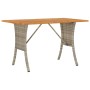 Sofá jardín de 3 plazas con cojín y mesa gris claro by , Outdoor sofas - Ref: Foro24-4103859, Price: 284,68 €, Discount: %