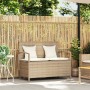 Banco de jardín con almacenaje y cojín beige ratán sintético von , Gartenbänke - Ref: Foro24-4104215, Preis: 221,62 €, Rabatt: %