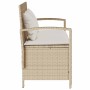 Banco de jardín con almacenaje y cojín beige ratán sintético von , Gartenbänke - Ref: Foro24-4104215, Preis: 221,62 €, Rabatt: %