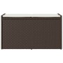 Banco de almacenaje con cojín marrón 100 cm ratán sintético von , Gartenbänke - Ref: Foro24-4104061, Preis: 137,19 €, Rabatt: %