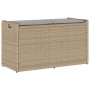 Banco de almacenaje con cojín beige 100 cm ratán sintético von , Gartenbänke - Ref: Foro24-4104063, Preis: 138,30 €, Rabatt: %