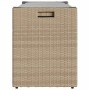 Banco de almacenaje con cojín beige 100 cm ratán sintético von , Gartenbänke - Ref: Foro24-4104063, Preis: 138,30 €, Rabatt: %