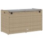 Banco de almacenaje con cojín beige 100 cm ratán sintético von , Gartenbänke - Ref: Foro24-4104063, Preis: 138,30 €, Rabatt: %