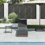 Tumbona plegable con cojín y espacio gris ratán sintético by , Loungers - Ref: Foro24-4104222, Price: 236,97 €, Discount: %