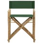 Klappbare Regiestühle 2 Stück aus Bambus und grünem Stoff von vidaXL, Gartenstühle - Ref: Foro24-313032, Preis: 91,73 €, Raba...