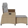 Sofá de jardín reclinable con cojines en forma de L beige by , Outdoor sofas - Ref: Foro24-4108241, Price: 289,76 €, Discount: %