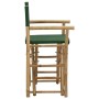 Klappbare Regiestühle 2 Stück aus Bambus und grünem Stoff von vidaXL, Gartenstühle - Ref: Foro24-313032, Preis: 91,73 €, Raba...