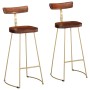 Taburetes de barra 2 uds 49x43x103 cm madera maciza de mango von , Küchenhocker - Ref: Foro24-4013518, Preis: 139,54 €, Rabat...
