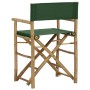 Klappbare Regiestühle 2 Stück aus Bambus und grünem Stoff von vidaXL, Gartenstühle - Ref: Foro24-313032, Preis: 91,73 €, Raba...