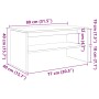 Mueble de TV madera de ingeniería marrón roble 80x40x40 cm von , TV-Möbel - Ref: Foro24-859115, Preis: 44,46 €, Rabatt: %