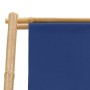 Bamboo and Navy Canvas Beach Chair by vidaXL, Garden chairs - Ref: Foro24-313019, Price: 55,84 €, Discount: %