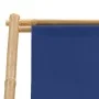 Bamboo and Navy Canvas Beach Chair by vidaXL, Garden chairs - Ref: Foro24-313019, Price: 55,26 €, Discount: %