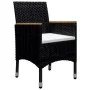 Garden dining set 9 pieces PE rattan and black acacia wood by vidaXL, Garden sets - Ref: Foro24-3058346, Price: 580,61 €, Dis...