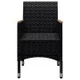 Garden dining set 9 pieces PE rattan and black acacia wood by vidaXL, Garden sets - Ref: Foro24-3058346, Price: 580,61 €, Dis...