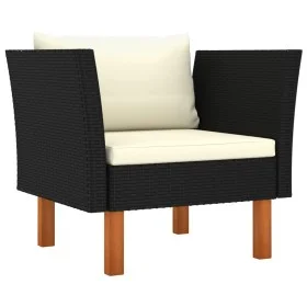 Garden sofa in synthetic rattan and solid eucalyptus wood by vidaXL, Modular outdoor sofas - Ref: Foro24-315764, Price: 73,69...