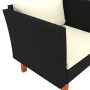 Garden sofa in synthetic rattan and solid eucalyptus wood by vidaXL, Modular outdoor sofas - Ref: Foro24-315764, Price: 73,22...