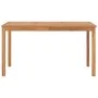 Solid teak wood garden dining table 140x80x77 cm by vidaXL, Garden tables - Ref: Foro24-315619, Price: 249,02 €, Discount: %