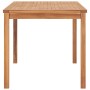 Solid teak wood garden dining table 140x80x77 cm by vidaXL, Garden tables - Ref: Foro24-315619, Price: 259,57 €, Discount: %