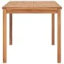 Solid teak wood garden dining table 140x80x77 cm by vidaXL, Garden tables - Ref: Foro24-315619, Price: 249,02 €, Discount: %