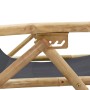 Relaxsessel aus Bambus und dunkelgrauem Stoff von vidaXL, Gartenstühle - Ref: Foro24-313024, Preis: 74,21 €, Rabatt: %