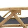 Relaxsessel aus Bambus und dunkelgrauem Stoff von vidaXL, Gartenstühle - Ref: Foro24-313024, Preis: 73,89 €, Rabatt: %