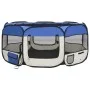 Foldable dog playpen and blue transport bag 145x145x61cm by vidaXL, Dog kennels and fences - Ref: Foro24-171016, Price: 55,94...