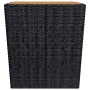 Gartentisch und Stühle 3 Stück synthetisches Rattan Akazienholz schwarz von vidaXL, Gartensets - Ref: Foro24-3058366, Preis: ...