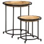 Juego de mesas auxiliar 2 piezas madera maciza de mango de , Mesas auxiliares - Ref: Foro24-4013513, Precio: 89,90 €, Descuen...