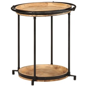 Mesa auxiliar madera maciza de mango Ø55x60 cm von , Seitentische - Ref: Foro24-4013511, Preis: 88,81 €, Rabatt: %