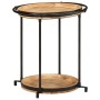Mesa auxiliar madera maciza de mango Ø55x60 cm by , Side tables - Ref: Foro24-4013511, Price: 88,81 €, Discount: %