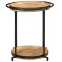Mesa auxiliar madera maciza de mango Ø55x60 cm by , Side tables - Ref: Foro24-4013511, Price: 88,81 €, Discount: %