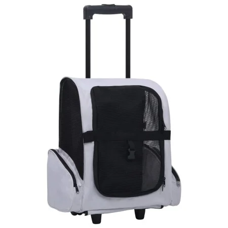 Grauer Mehrzweck-Klappwagen für Haustiere von vidaXL, Kinderwagen für Haustiere - Ref: Foro24-171020, Preis: 54,62 €, Rabatt: %