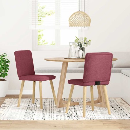 Sillas de comedor 2 unidades tela rojo tinto von , Essstühle - Ref: Foro24-4101200, Preis: 103,21 €, Rabatt: %