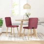 Sillas de comedor 2 unidades tela rojo tinto von , Essstühle - Ref: Foro24-4101200, Preis: 103,21 €, Rabatt: %